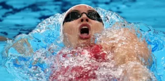 Star Olympic swimmers are already back in the pool