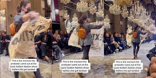 A Climate Activist Walked in the Louis Vuitton Fashion Show