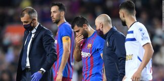 Barcelona star Sergio Aguero admitted to hospital for 'cardiac exam' after chest pain during match