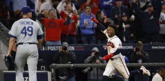 With Walk-Off Win, Atlanta Snags an Early Edge Over Dodgers