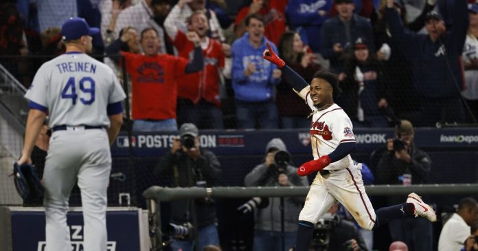 With Walk-Off Win, Atlanta Snags an Early Edge Over Dodgers