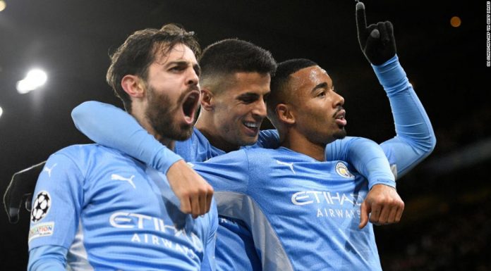 In Manchester, City defeats Paris Saint-Germain