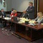 Rev. Jesse Jackson attends the Ahmaud Arbery murder trial on Monday.