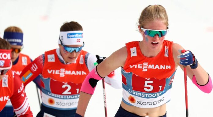 Hailey Swirbul, a cross-country skier.