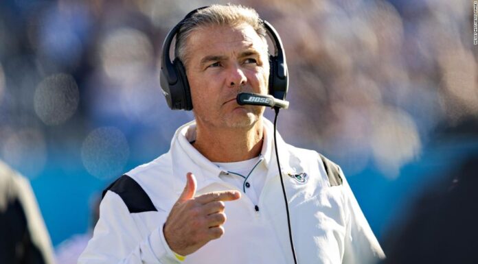 Urban Meyer was fired as head coach of the Jacksonville Jaguars