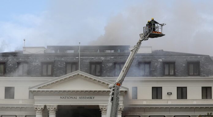 Damage to South Africa’s Parliament Building Damage to South Africa's Parliament Building