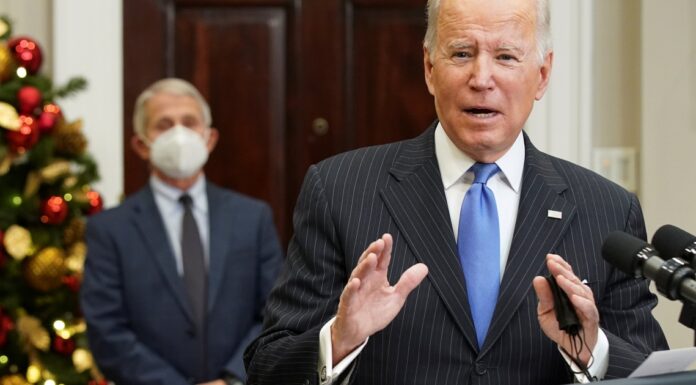 President Joe Biden reassures the vaccinated. President Joe Biden reassures the vaccinated.